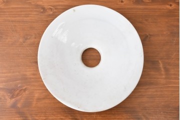 《引っ掛けシーリング式ペンダントライト加工費込み》　和製アンティーク　シンプルな平笠ペンダントライト　(R-086962)