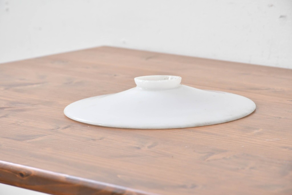 《引っ掛けシーリング式ペンダントライト加工費込み》　和製アンティーク　シンプルな平笠ペンダントライト　(R-086963)