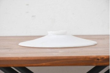 《引っ掛けシーリング式ペンダントライト加工費込み》　和製アンティーク　シンプルな平笠ペンダントライト　(R-086963)