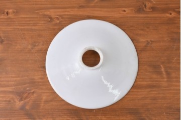 《引っ掛けシーリング式ペンダントライト加工費込み》　和製アンティーク　シンプルな平笠ペンダントライト　(R-086963)