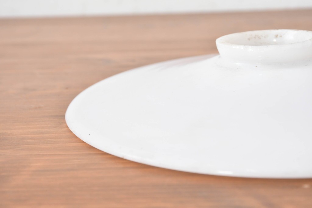 《引っ掛けシーリング式ペンダントライト加工費込み》　和製アンティーク　シンプルな平笠ペンダントライト　(R-086963)