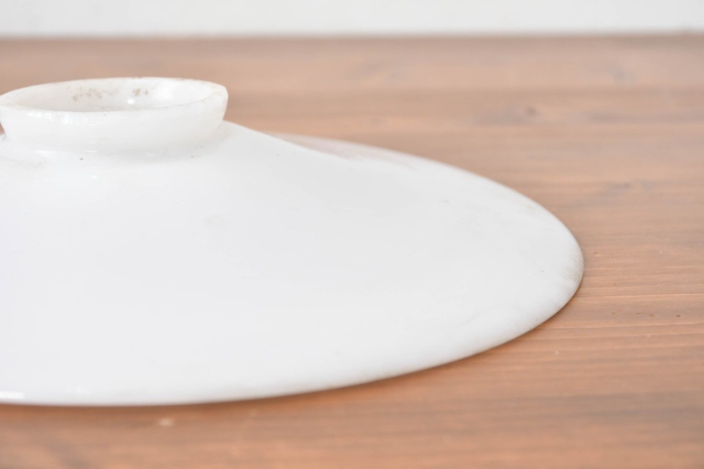 《引っ掛けシーリング式ペンダントライト加工費込み》　和製アンティーク　シンプルな平笠ペンダントライト　(R-086963)