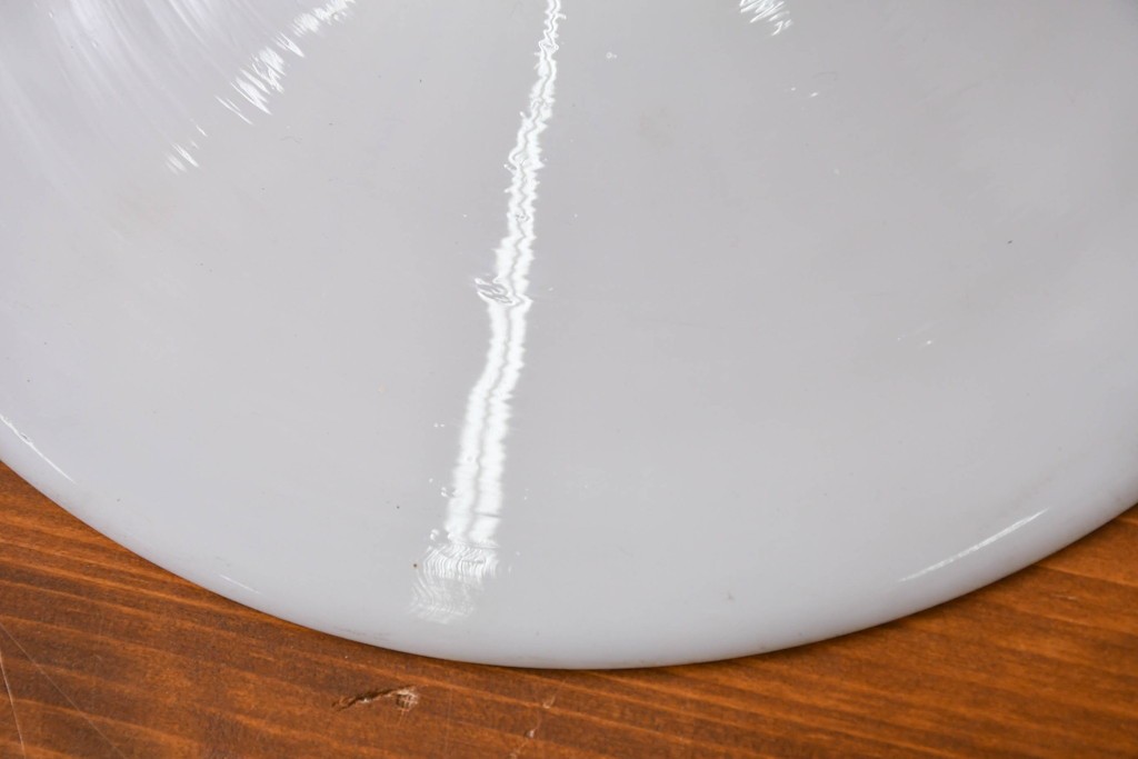 《引っ掛けシーリング式ペンダントライト加工費込み》　和製アンティーク　シンプルな平笠ペンダントライト　(R-086963)