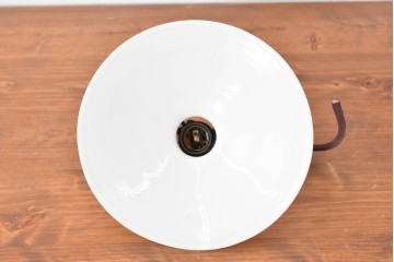 《引っ掛けシーリング式ペンダントライト加工費込み》　和製ヴィンテージ　東芝(TOSHIBA)製　シンプルな平笠ペンダントライト　(R-086964)