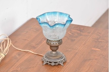 ヨーロッパヴィンテージ　氷コップのような可愛らしいフォルムのテーブルランプ　(R-086967)