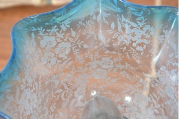 ヨーロッパヴィンテージ　氷コップのような可愛らしいフォルムのテーブルランプ　(R-086967)