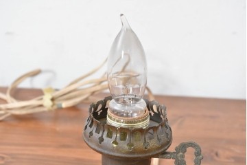 ヨーロッパヴィンテージ　氷コップのような可愛らしいフォルムのテーブルランプ　(R-086967)