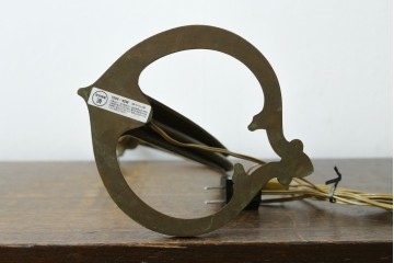 フランスアンティーク　Muller Freres Luneville(ミューラー兄弟)　草花文様が美しいガラスシェードのテーブルランプ　(R-086970)