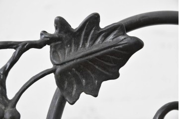 フランスヴィンテージ　Art de France(アール・ド・フランス)　アール・ヌーヴォー様式　溶かし込みガラスが美しい2灯テーブルランプ　(R-086971)