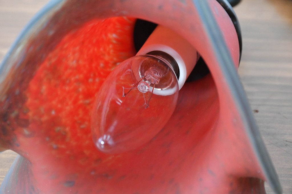 フランスヴィンテージ　Art de France(アール・ド・フランス)　アール・ヌーヴォー様式　溶かし込みガラスが美しい2灯テーブルランプ　(R-086971)