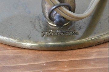 和製ヴィンテージ　山菊工芸　Pieterman(ピーターマン)　無骨さが魅力の真鍮製テーブルスタンド　(R-086972)