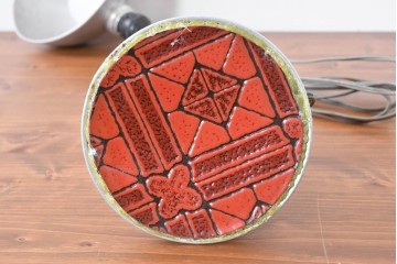 和製ヴィンテージ　希少な大型サイズ　インダストリアルなメタルシェードのデスクスタンド　(R-086973)