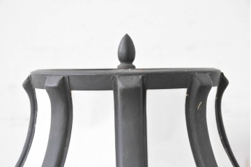 和製ヴィンテージ　柳沢木工所　金属フレーム×和紙張りの上品なテーブルランプ　(R-086976)