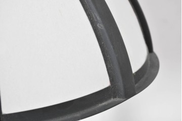 和製ヴィンテージ　柳沢木工所　金属フレーム×和紙張りの上品なテーブルランプ　(R-086976)