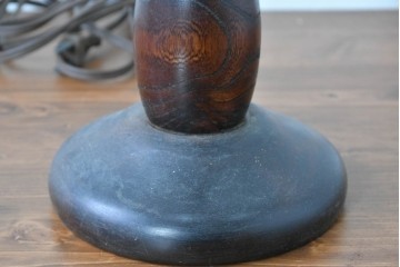 和製ヴィンテージ　柳沢木工所　金属フレーム×和紙張りの上品なテーブルランプ　(R-086976)