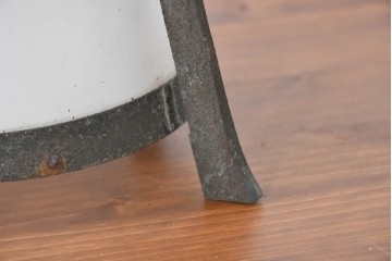 《引っ掛けシーリング式ペンダントライト加工費込み》　和製アンティーク　乳白ガラスに和の透かし細工があしらわれた吊り灯篭型ペンダントライト　(R-086977)