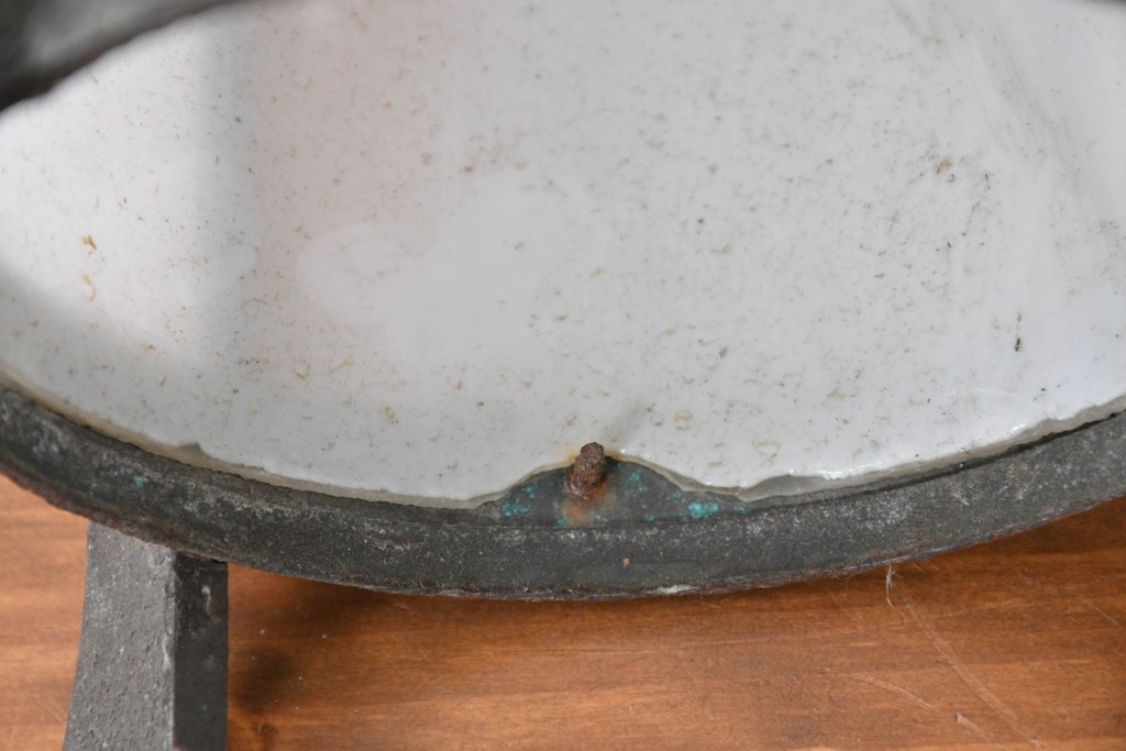 《引っ掛けシーリング式ペンダントライト加工費込み》　和製アンティーク　乳白ガラスに和の透かし細工があしらわれた吊り灯篭型ペンダントライト　(R-086977)