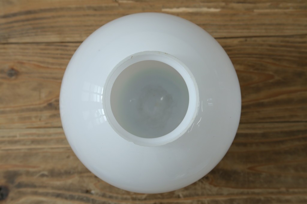 和製アンティーク　素朴な金具と球体シェードのシーリングライト　(R-086981)