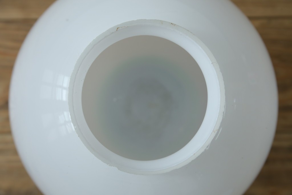 和製アンティーク　素朴な金具と球体シェードのシーリングライト　(R-086981)