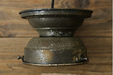 和製アンティーク　素朴な金具と球体シェードのシーリングライト　(R-086981)