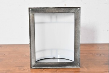 和製アンティーク　ブラックフレームが格好いいウォールライトカバー　(R-086989)