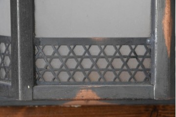 和製アンティーク　幾何学模様が印象的なウォールライトカバー2個セット　(R-086990)