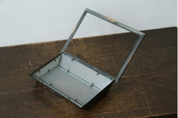 和製アンティーク　幾何学模様が印象的なウォールライトカバー2個セット　(R-086990)