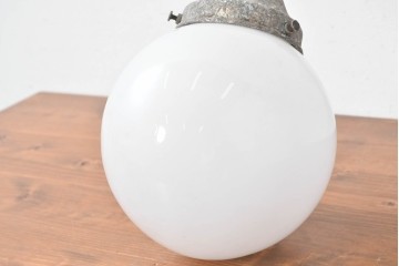 和製アンティーク　球体型ガラスシェードのウォールライト　(R-086991)