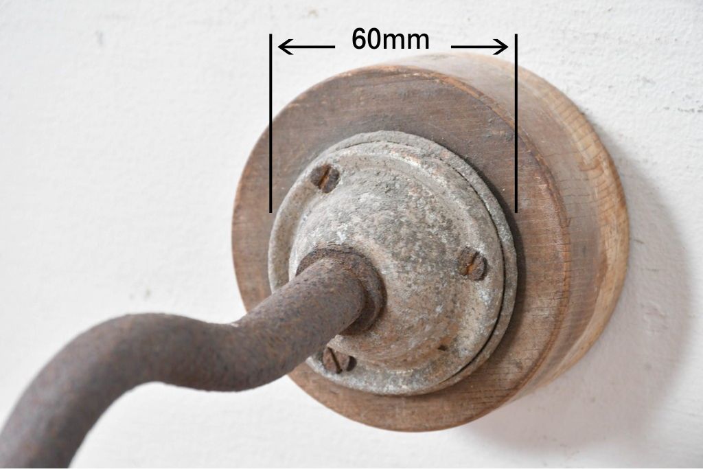 和製アンティーク　球体型ガラスシェードのウォールライト　(R-086991)