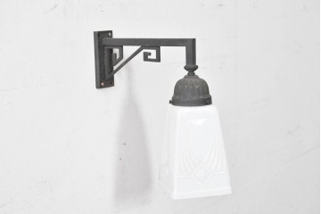 和製アンティーク　希少デザイン　大正ロマン薫る洋館スタイルのウォールライト　(R-086993)