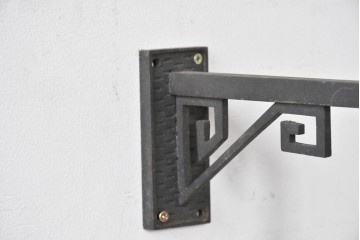 和製アンティーク　希少デザイン　大正ロマン薫る洋館スタイルのウォールライト　(R-086993)