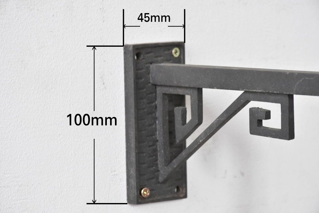 和製アンティーク　希少デザイン　大正ロマン薫る洋館スタイルのウォールライト　(R-086993)