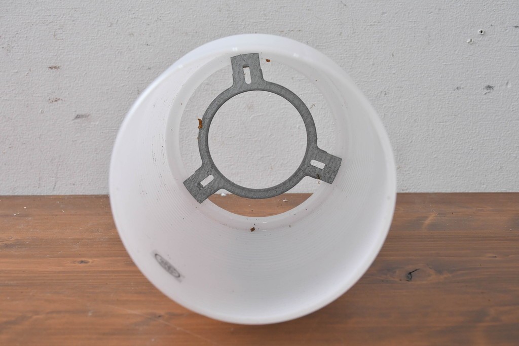 《引っ掛けシーリング式ペンダントライト加工費込み》和製ヴィンテージ　ナショナル(National、松下電工)　昭和レトロ　オレンジ色のペンダントライト　外箱付き　(R-086996)