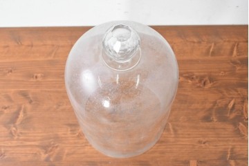 フランスアンティーク　取っ手がアクセントのガラスドーム　(R-086998)