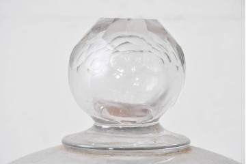 フランスアンティーク　取っ手がアクセントのガラスドーム　(R-086998)