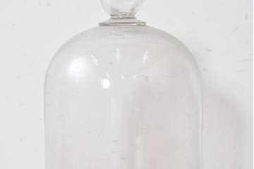 フランスアンティーク　取っ手がアクセントのガラスドーム　(R-086998)