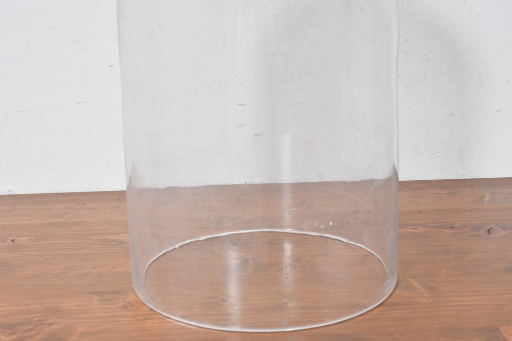 フランスアンティーク　取っ手がアクセントのガラスドーム　(R-086998)