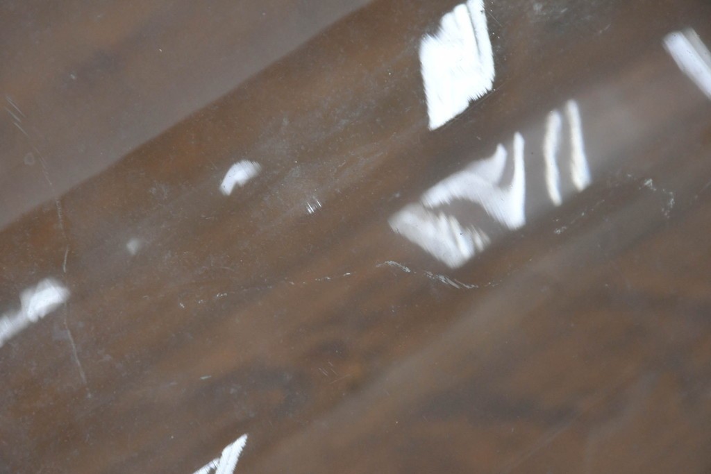 フランスアンティーク　取っ手がアクセントのガラスドーム　(R-086998)