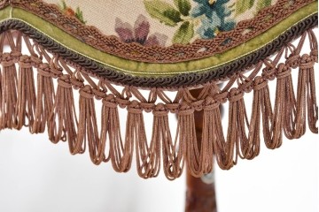 アジアンビンテージ　チーク材　オリエンタルな彫刻が存在感を放つフロアランプ　(R-087006)