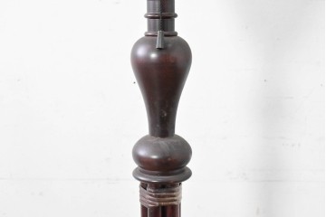 和製ヴィンテージ　希少デザイン　編み込みシェードが印象的なフロアスタンド　(R-087008)