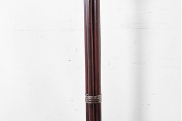 和製ヴィンテージ　希少デザイン　編み込みシェードが印象的なフロアスタンド　(R-087008)