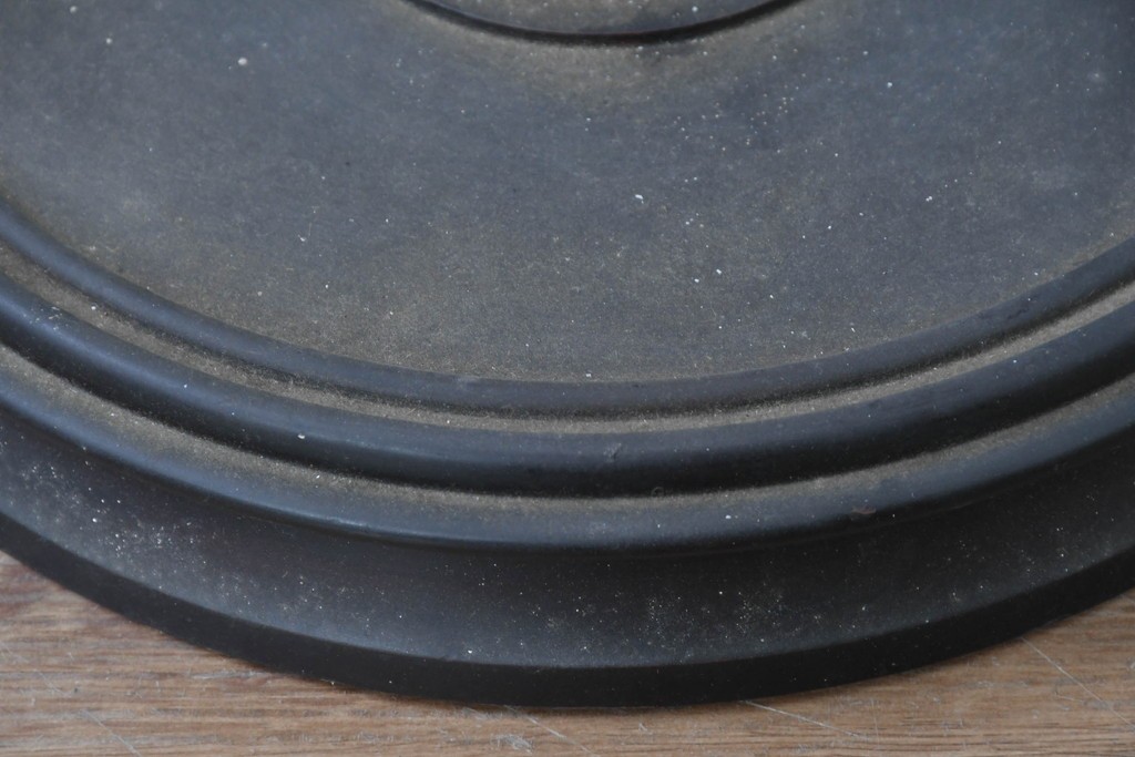 和製ヴィンテージ　希少デザイン　編み込みシェードが印象的なフロアスタンド　(R-087008)