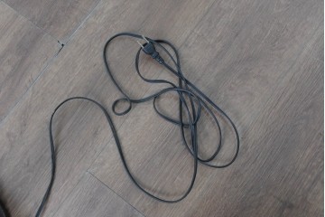 和製ヴィンテージ　希少デザイン　編み込みシェードが印象的なフロアスタンド　(R-087008)