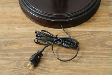 和製ヴィンテージ　希少デザイン　編み込みシェードが印象的なフロアスタンド　(R-087008)