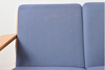 デンマークヴィンテージ　希少!!　GETAMA(ゲタマ)　ILLUMS BOLIGHUS(イルムス・ボリフス)　HAKUHAN MOKUZAI(白半木材)　Hans J. Wegner(ハンス・J・ウェグナー)　GE290　3人掛けソファ　(R-087012)