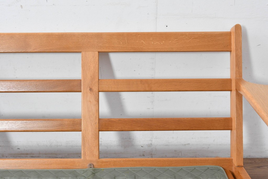 デンマークヴィンテージ　希少!!　GETAMA(ゲタマ)　ILLUMS BOLIGHUS(イルムス・ボリフス)　HAKUHAN MOKUZAI(白半木材)　Hans J. Wegner(ハンス・J・ウェグナー)　GE290　3人掛けソファ　(R-087012)