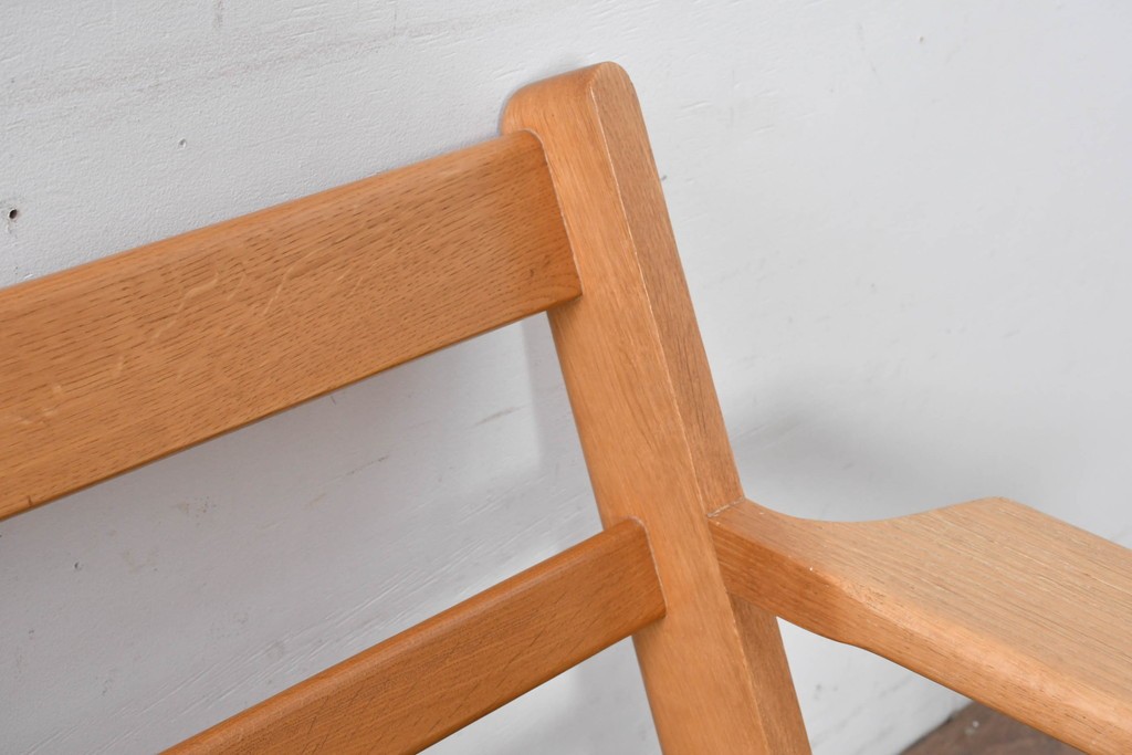 デンマークヴィンテージ　希少!!　GETAMA(ゲタマ)　ILLUMS BOLIGHUS(イルムス・ボリフス)　HAKUHAN MOKUZAI(白半木材)　Hans J. Wegner(ハンス・J・ウェグナー)　GE290　3人掛けソファ　(R-087012)