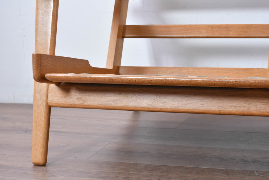 デンマークヴィンテージ　希少!!　GETAMA(ゲタマ)　ILLUMS BOLIGHUS(イルムス・ボリフス)　HAKUHAN MOKUZAI(白半木材)　Hans J. Wegner(ハンス・J・ウェグナー)　GE290　3人掛けソファ　(R-087012)