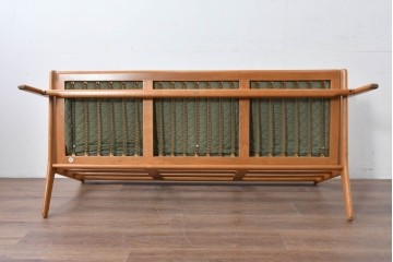 デンマークヴィンテージ　希少!!　GETAMA(ゲタマ)　ILLUMS BOLIGHUS(イルムス・ボリフス)　HAKUHAN MOKUZAI(白半木材)　Hans J. Wegner(ハンス・J・ウェグナー)　GE290　3人掛けソファ　(R-087012)