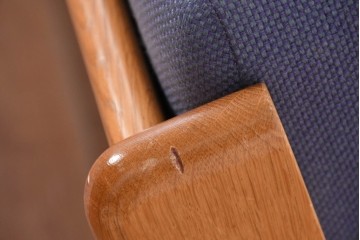 デンマークヴィンテージ　希少!!　GETAMA(ゲタマ)　ILLUMS BOLIGHUS(イルムス・ボリフス)　HAKUHAN MOKUZAI(白半木材)　Hans J. Wegner(ハンス・J・ウェグナー)　GE290　3人掛けソファ　(R-087012)